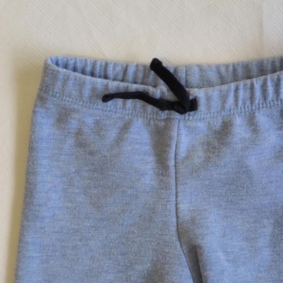 JANIE & JACK blue cotton comfy blend rolled hem pants 0-3 months baby boy - Picture 2 of 5